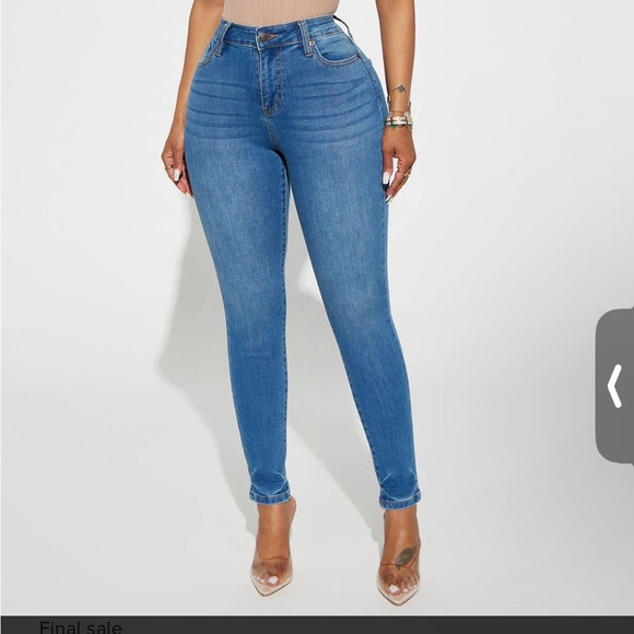 Fashion nova Hold You In Soft Stretch Skinny Jeans - Medium Wash 13 - Picture 1 of 3